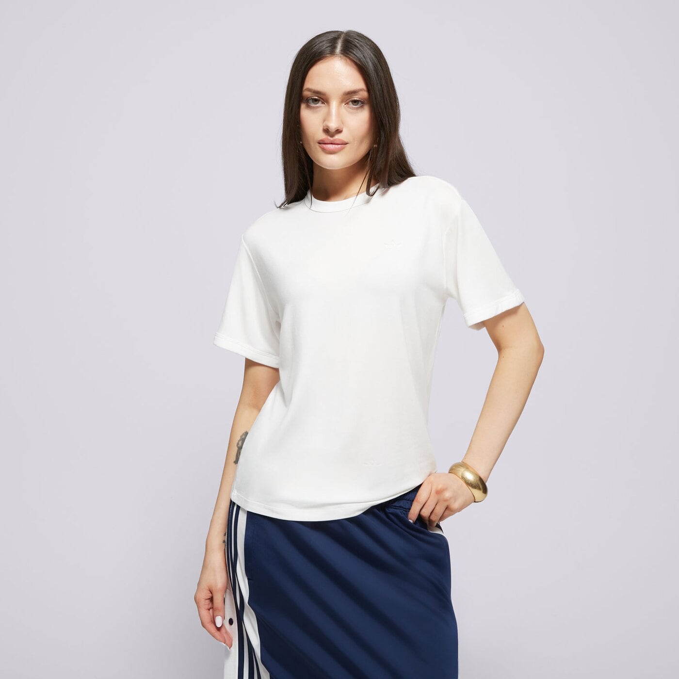 Дамска тениска ADIDAS ТЕНИСКА P ESS ТЕНИСКА jd4764 цвят бял