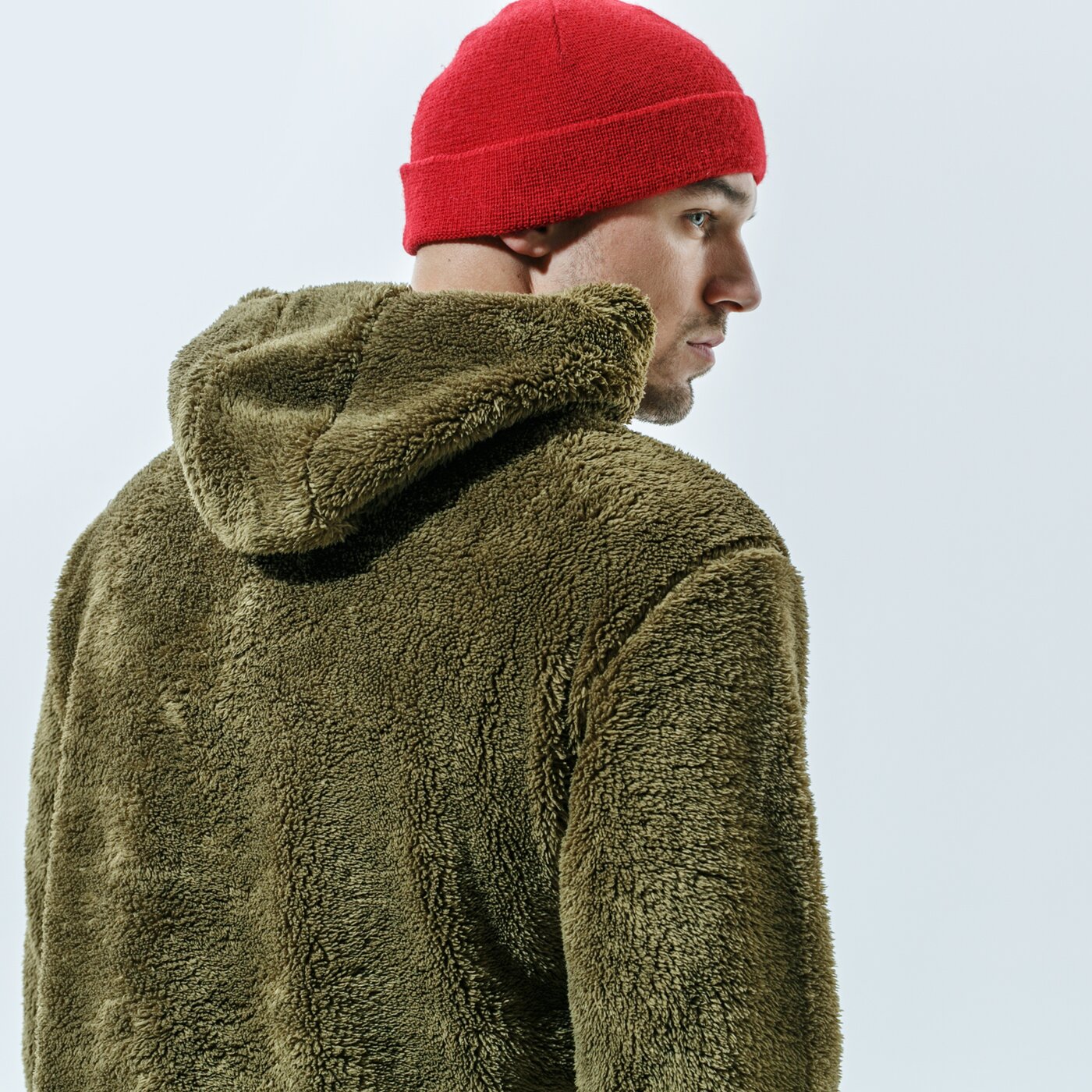 Мъжки суичър CHAMPION СУИТЧЪР С КАЧУЛКА HOODED ТОП 214973ms549 цвят каки