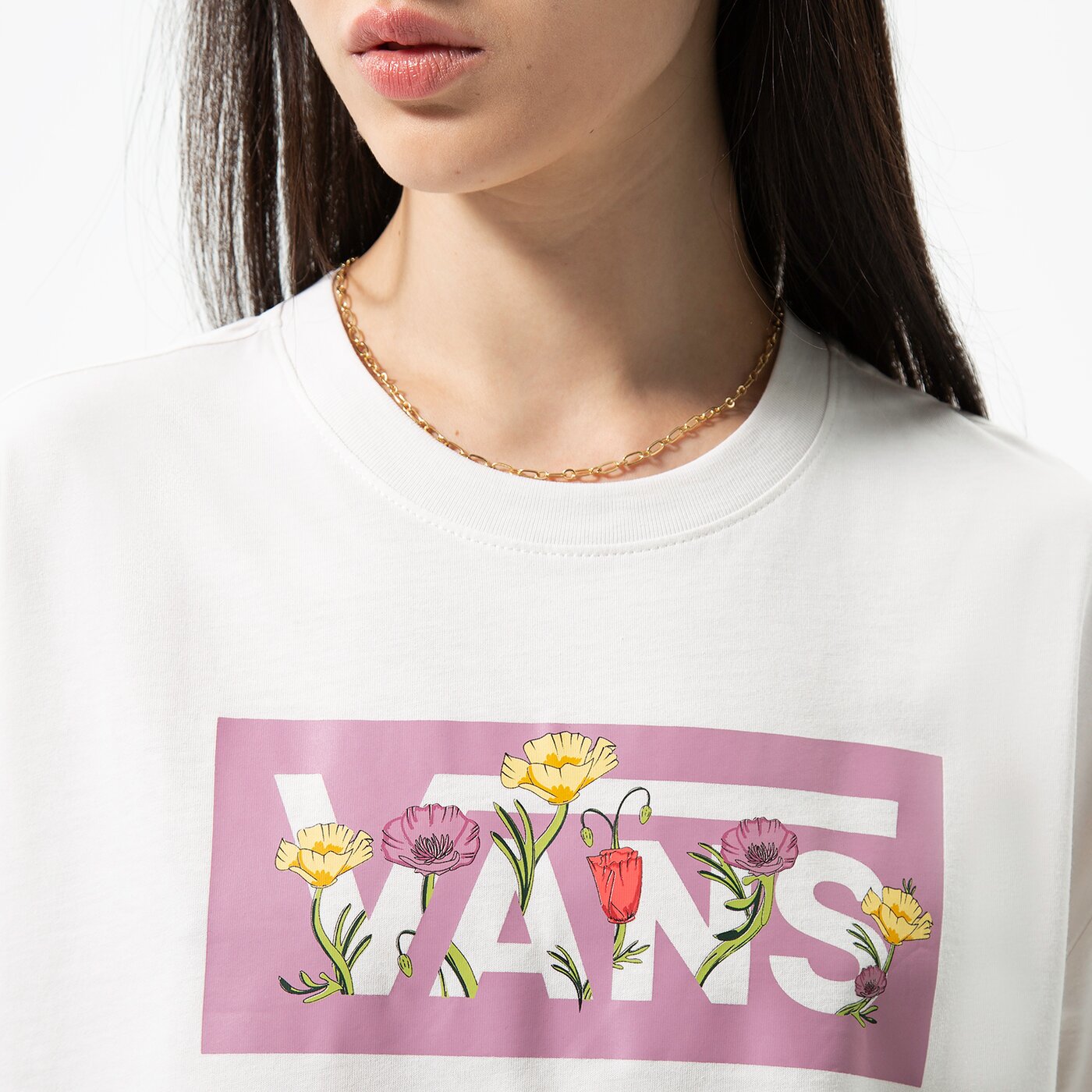Дамска тениска VANS ТЕНИСКА TUSSY BOXY vn0a7rtgfs81 цвят бял