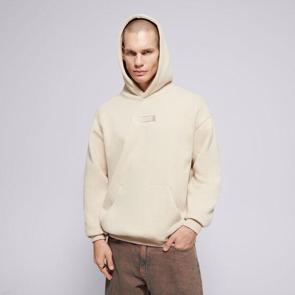 Мъжки суичър PROSTO СУИТЧЪР С КАЧУЛКА HOODIE BOXLEY BEIGE kl242mswe2033 цвят бежов