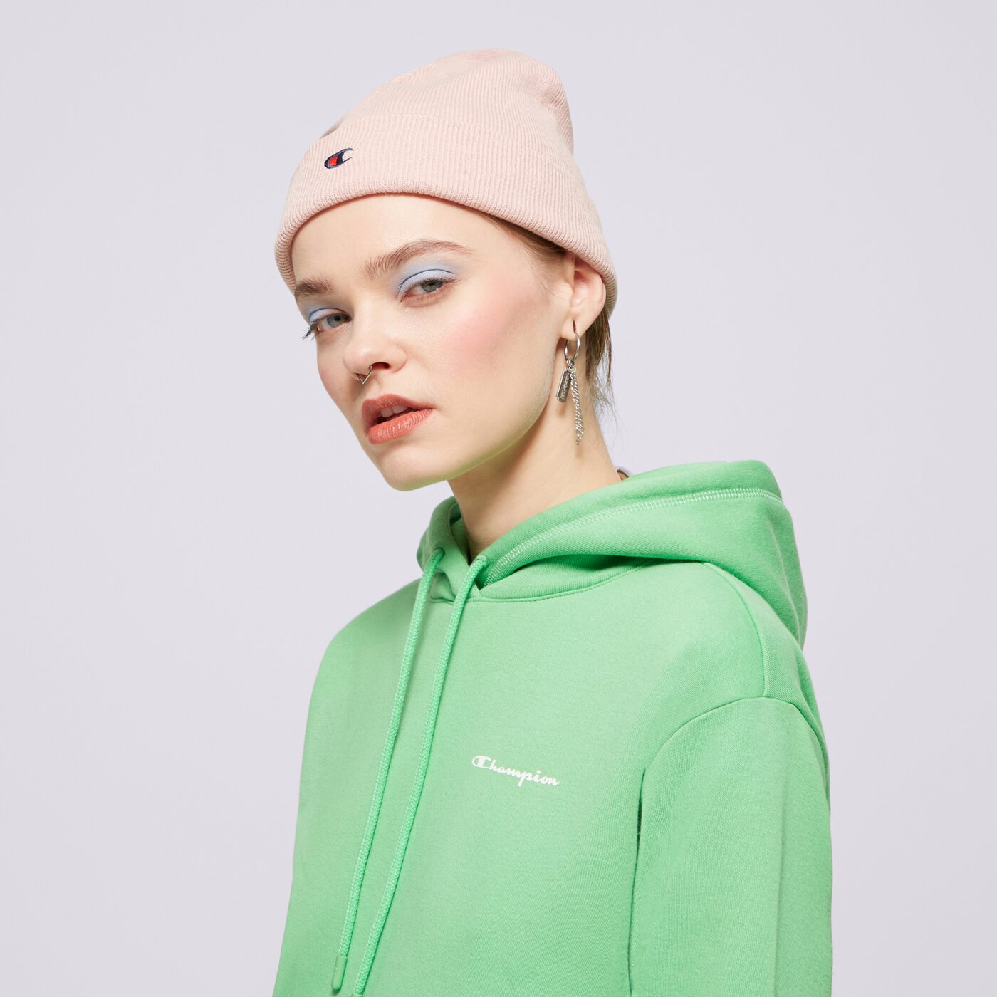 Дамска зимна шапка CHAMPION ШАПКА BEANIE 802406ps124 цвят розов