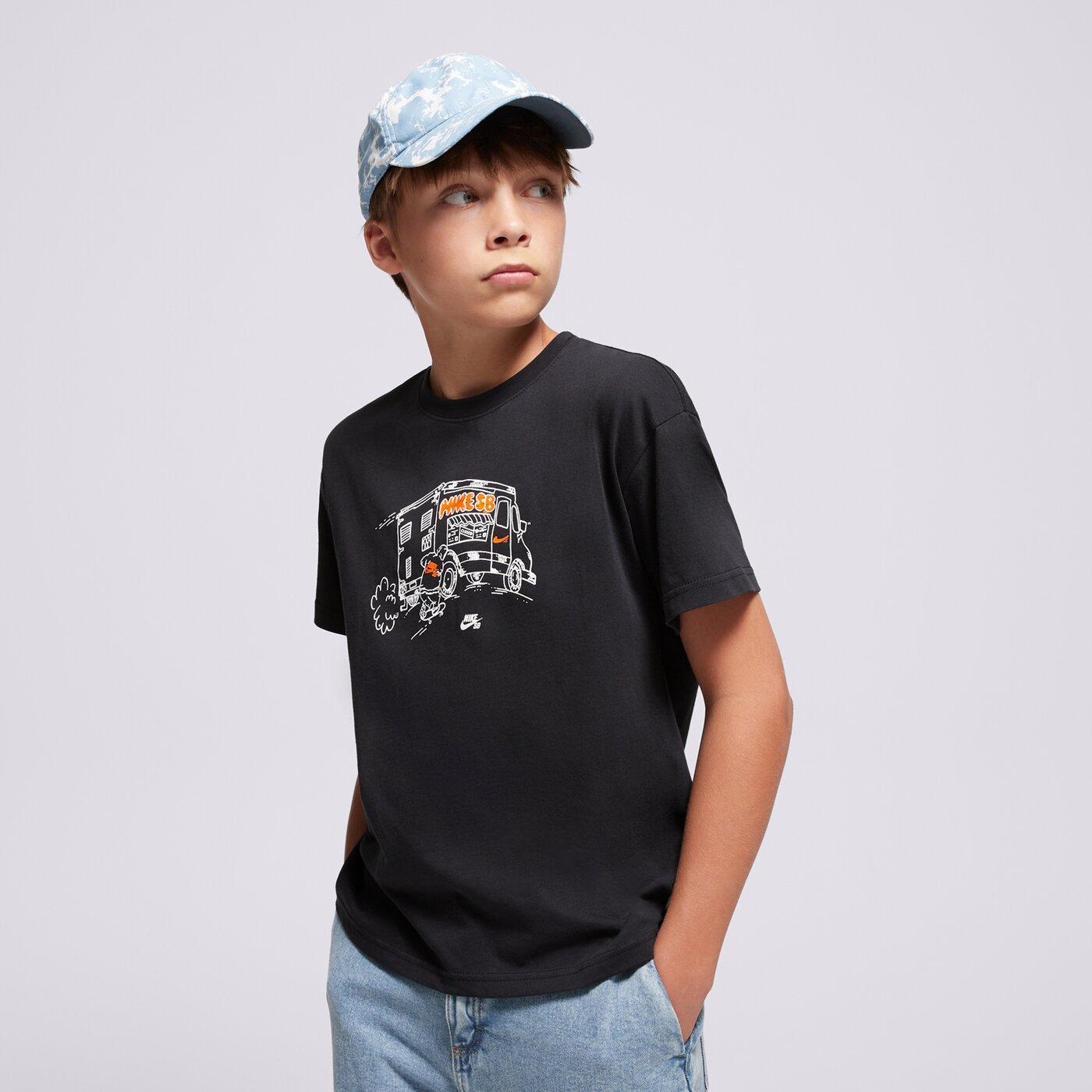 Детска тениска NIKE ТЕНИСКА K NK SB TEE BOY hq3226-010 цвят зелен