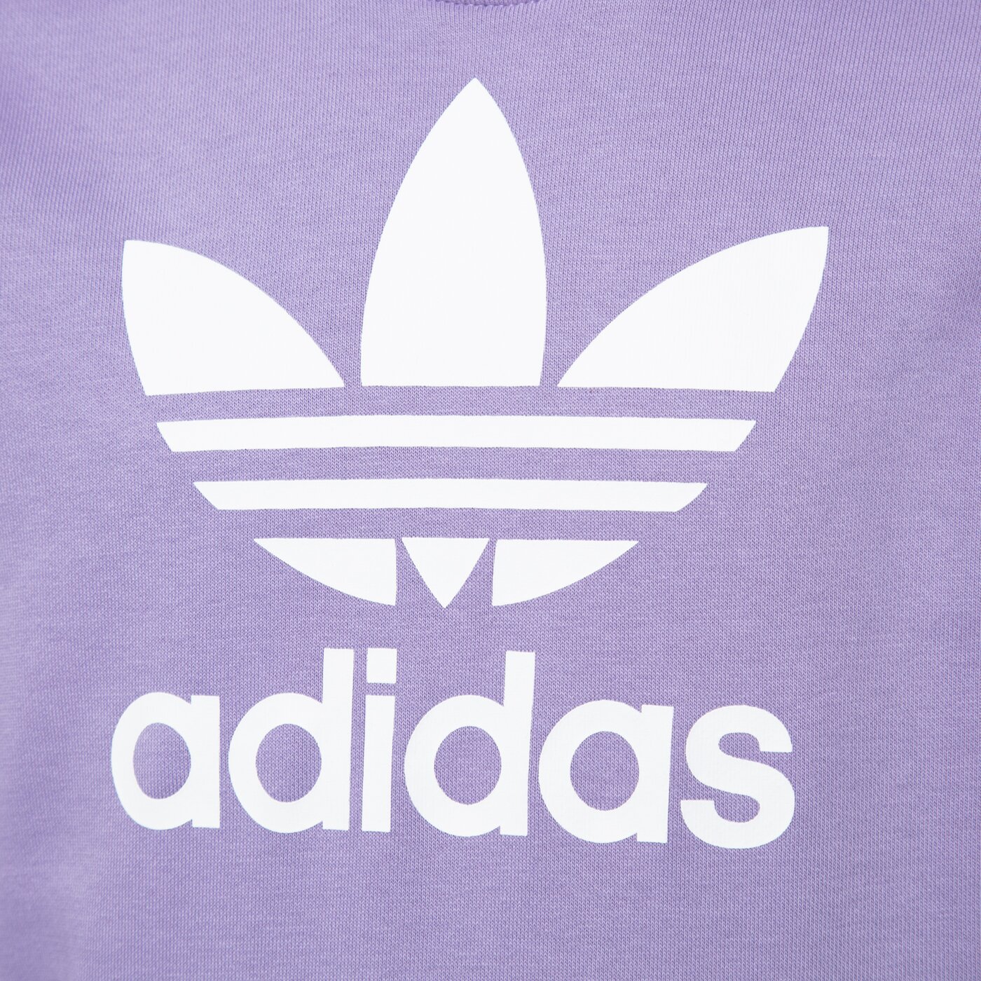 Детски суичър ADIDAS СУИТЧЪР С КАЧУЛКА TREFOIL HOODIE GIRL ib9983 цвят виолетов