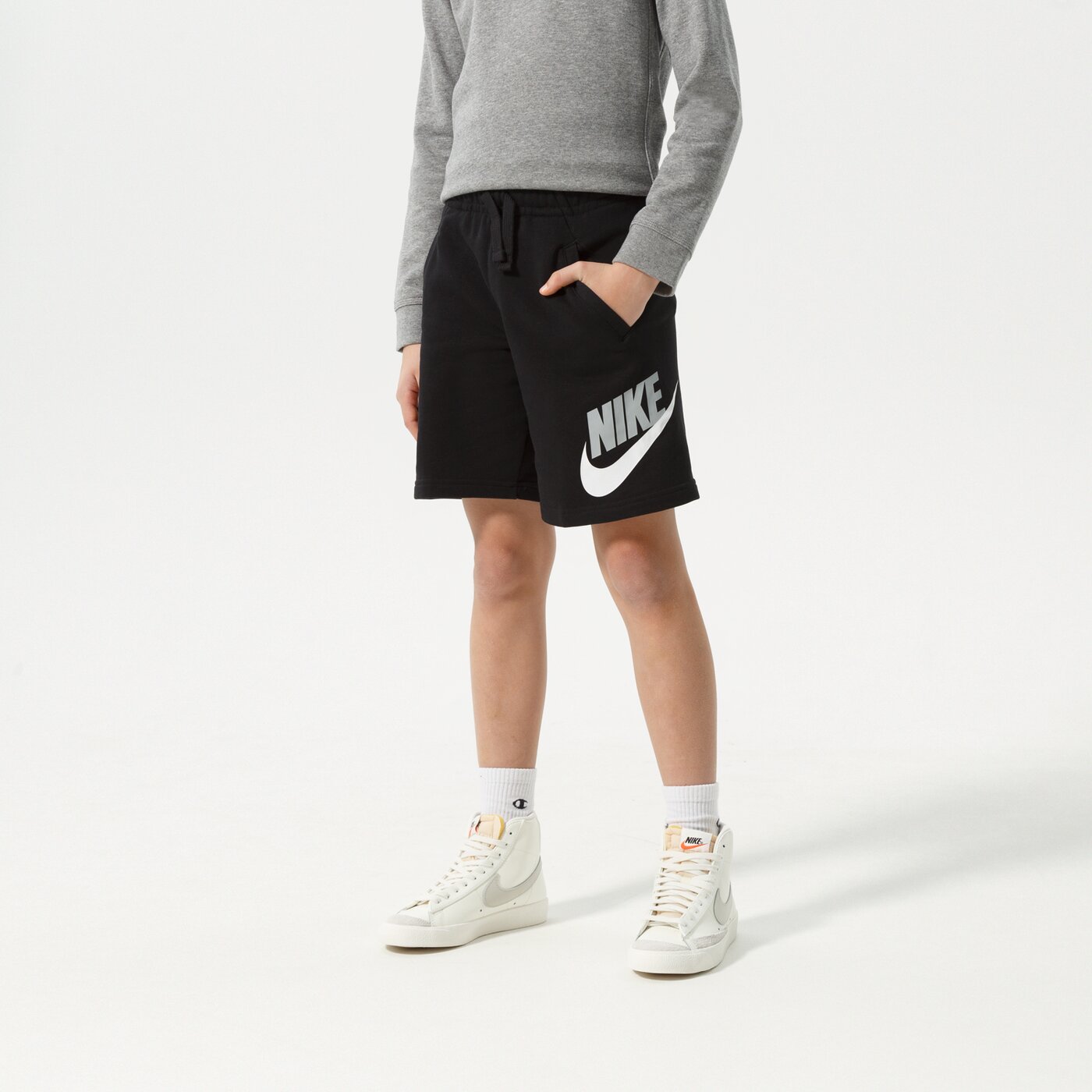  NIKE ШОРТИ NIKE SPORTSWEAR CLUB FLEECE BOY ck0509-010 цвят черен
