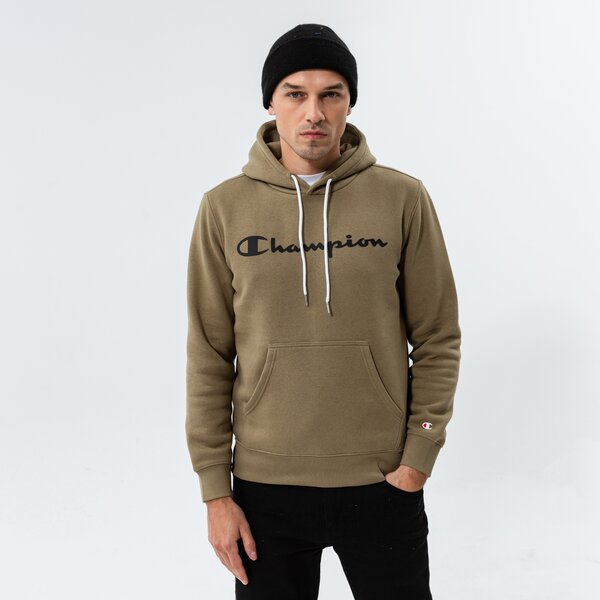 Мъжки суичър CHAMPION СУИТЧЪР С КАЧУЛКА HOODED SWEATSHIRT 214743gs044 цвят каки