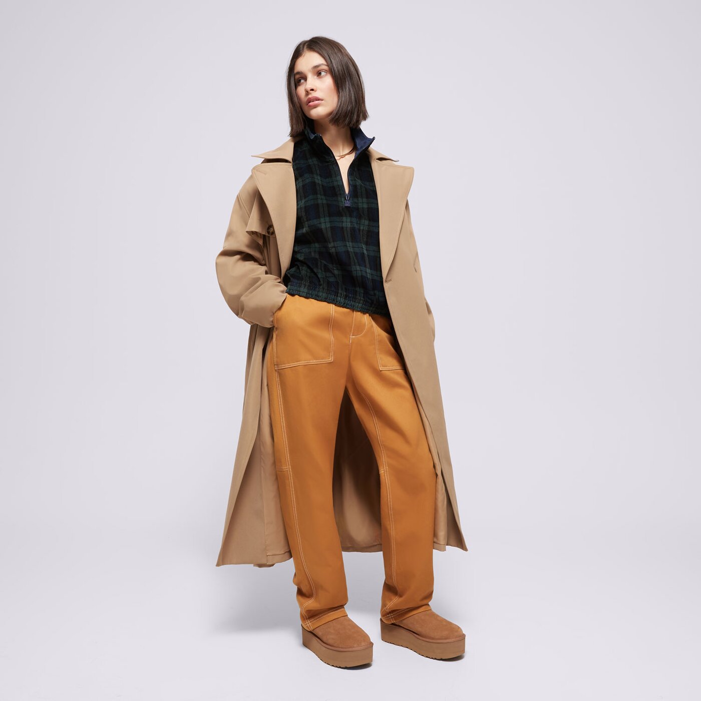 Дамски суичър ADIDAS СУИТЧЪР TARTAN HALF ZIP ix1054 цвят многоцветен