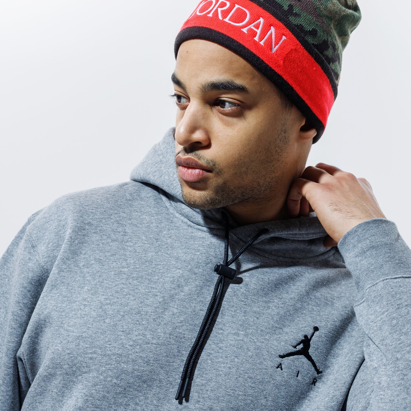 Мъжки суичър JORDAN СУИТЧЪР С КАЧУЛКА JUMPMAN ck6684-091 цвят сив
