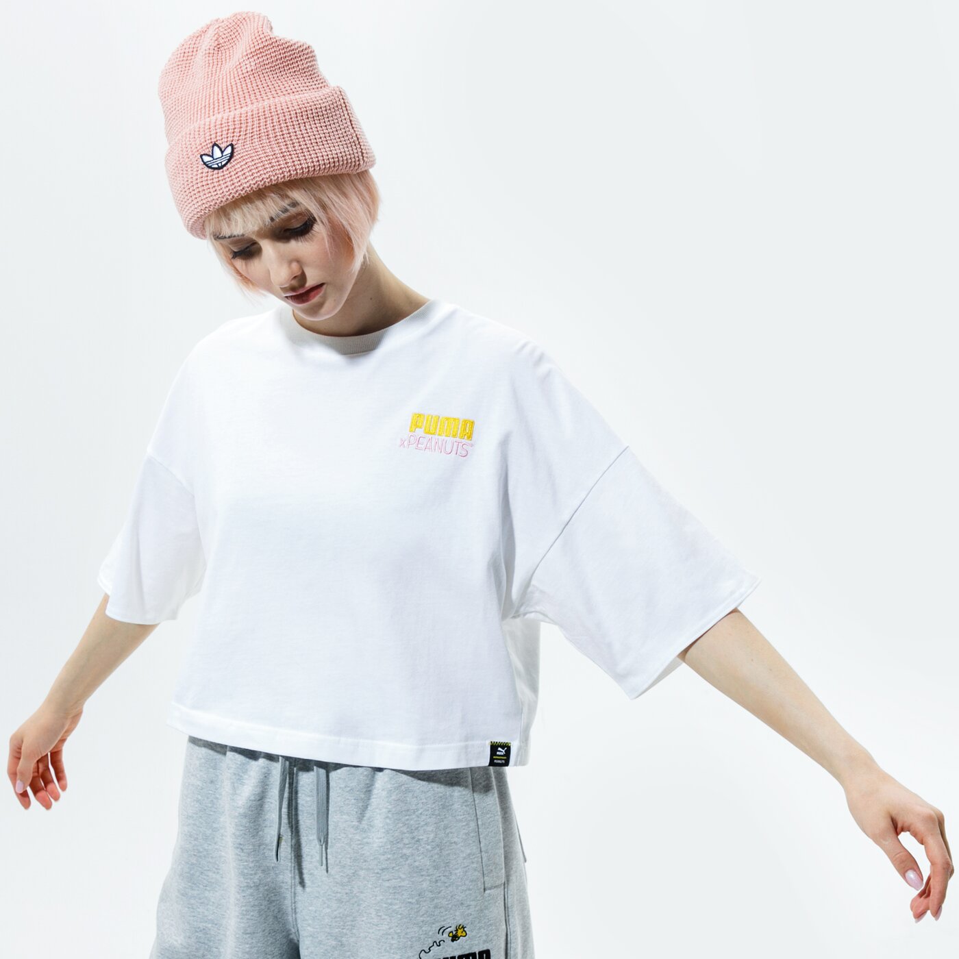 Дамска тениска PUMA ТЕНИСКА PUMA X PEANUTS W TEE 53115802 цвят бял