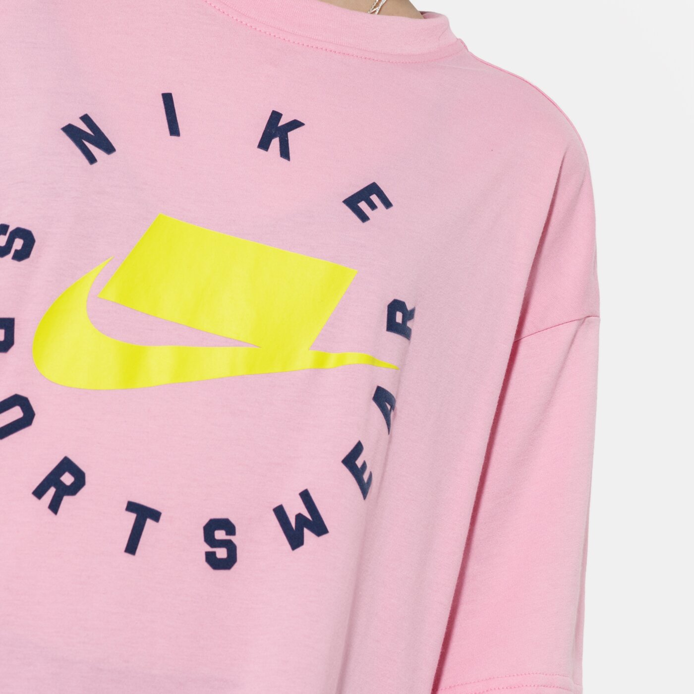 Дамска тениска NIKE ТОП W NSW NSW ТОП SS  SPORTSWEAR at0566-629 цвят розов