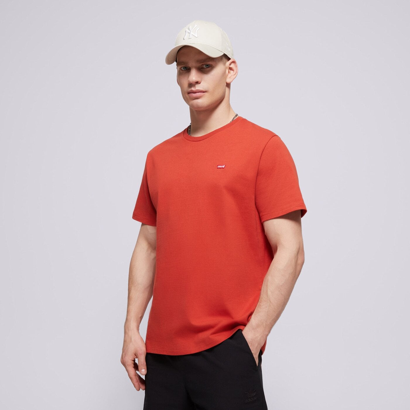 Мъжка тениска LEVI'S ТЕНИСКА SS ORIGINAL HM TEE REDS 56605-0298 цвят червен