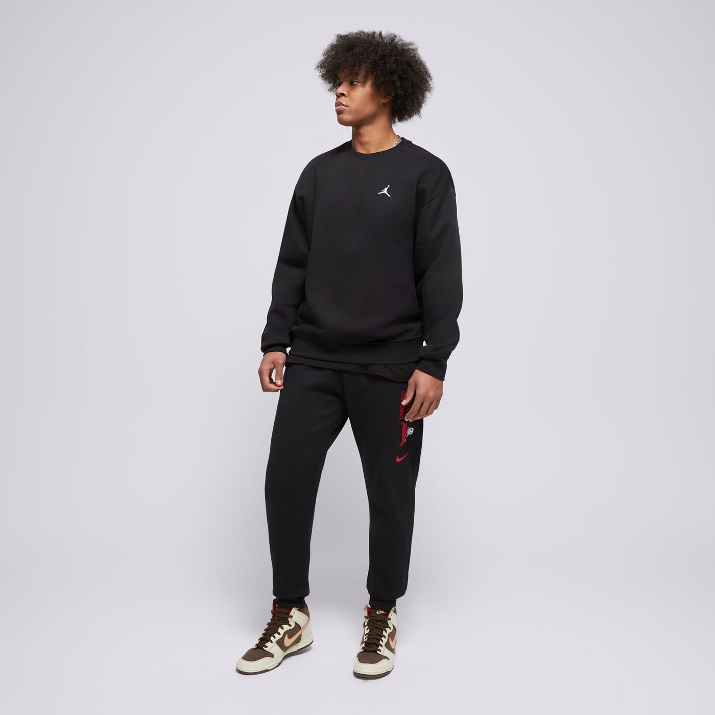 Мъжки панталони NIKE ПАНТАЛОНИ CHI MNK CLUB JGGR CTS fv3373-010 цвят черен