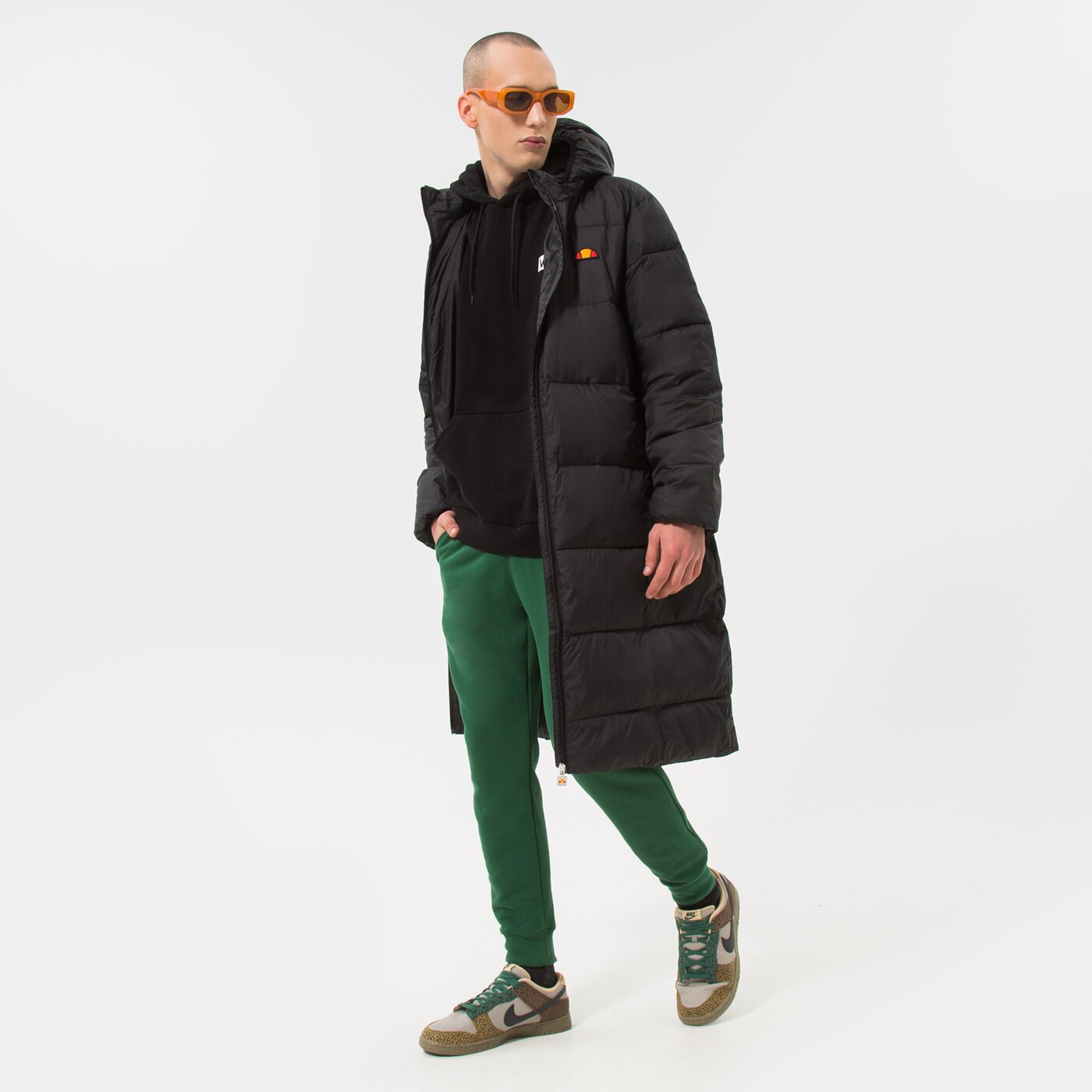 Мъжко зимно яке ELLESSE ЯКЕ ПУХЕН LONGLI BLK PADDED JACKET shl14018011 цвят черен