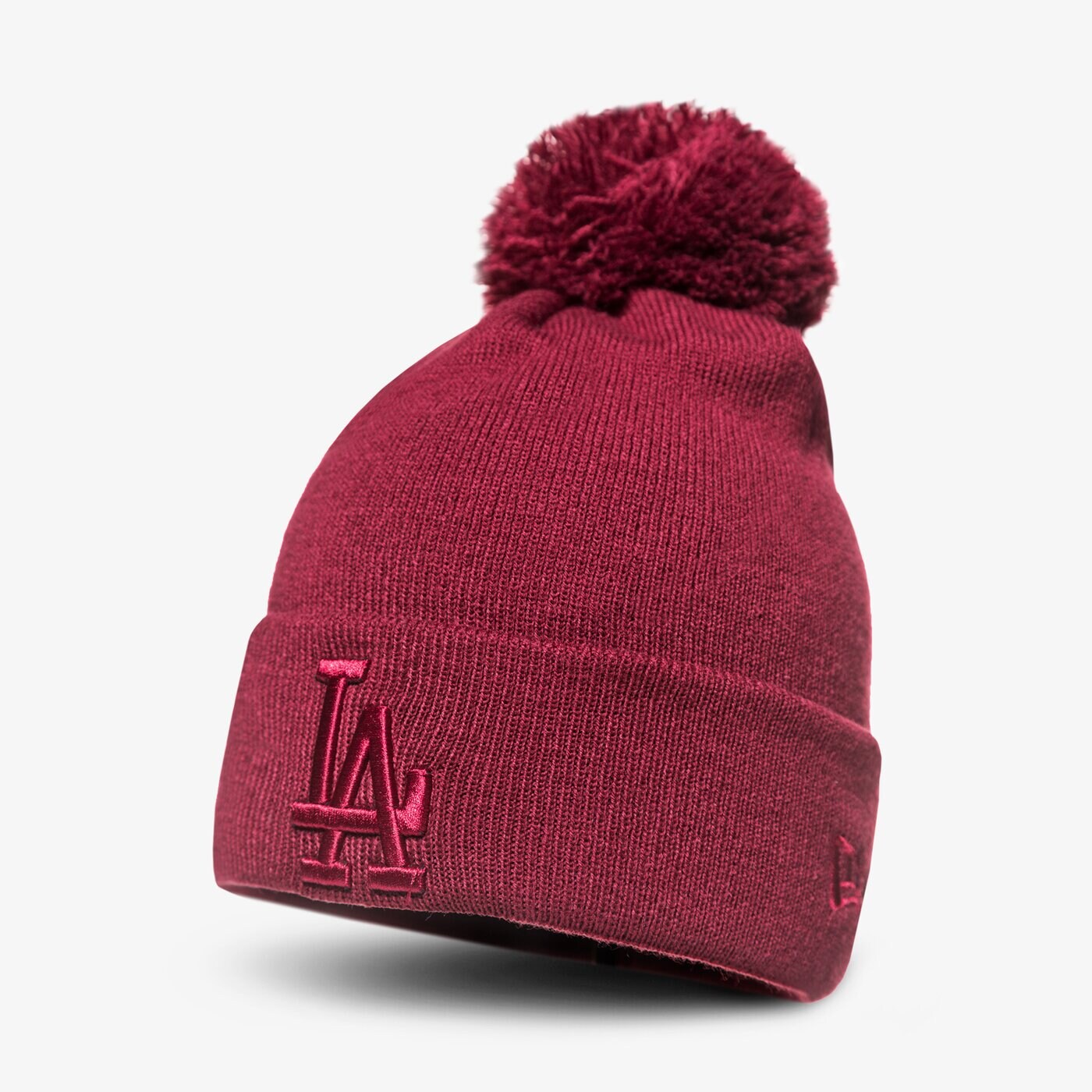 Дамска зимна шапка NEW ERA ЗИМНА ШАПКА ESNL BOB KNIT LOSDOD CAR 80635824 цвят бордо