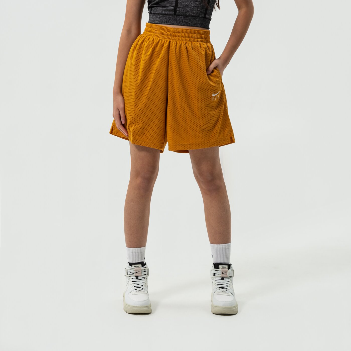 Дамски къси панталони NIKE ШОРТИ FLY NBA cu4573-712 цвят жълт