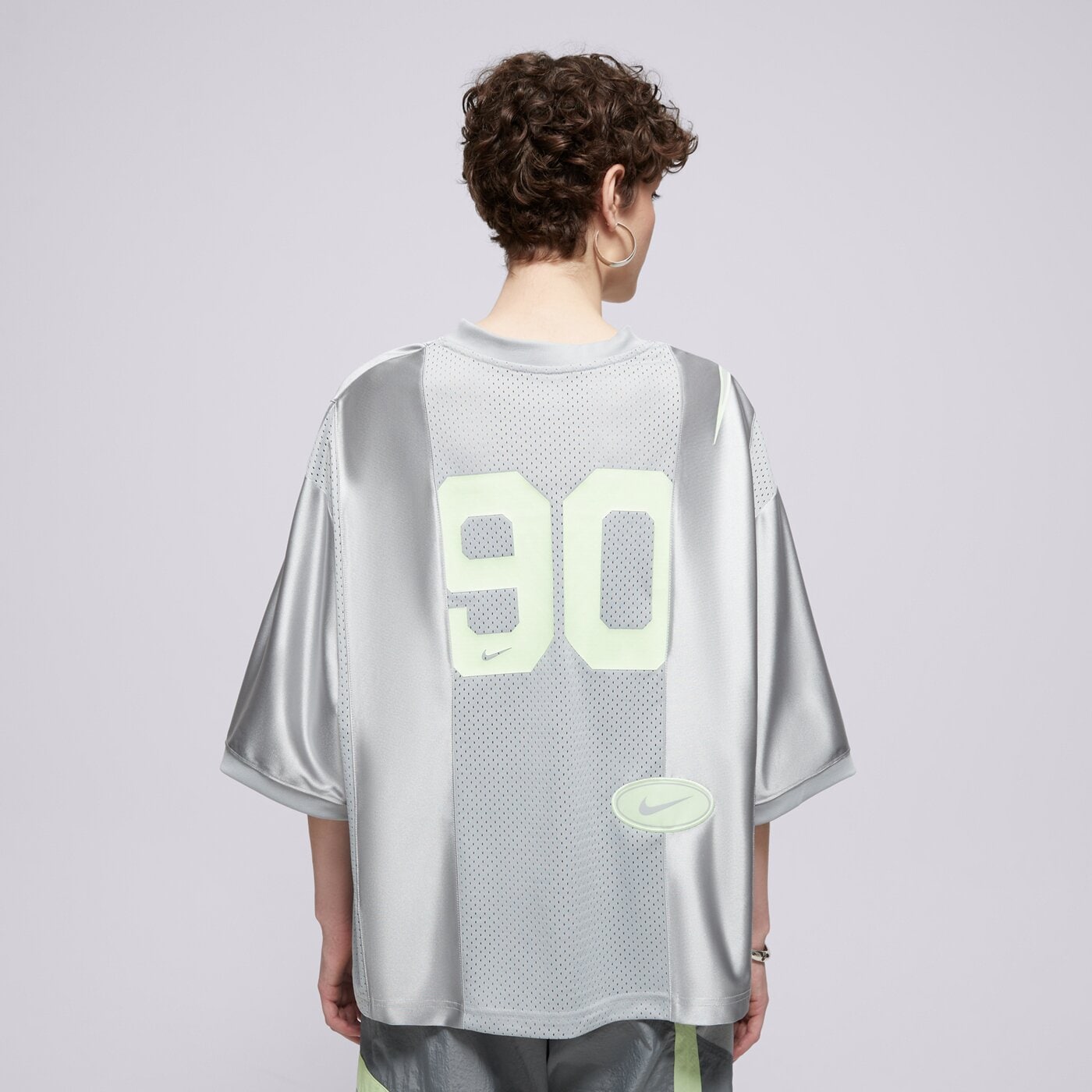 Дамска тениска NIKE ТЕНИСКА W NSW STREET SS GX JRSY ТОП hj0280-077 цвят сребърен