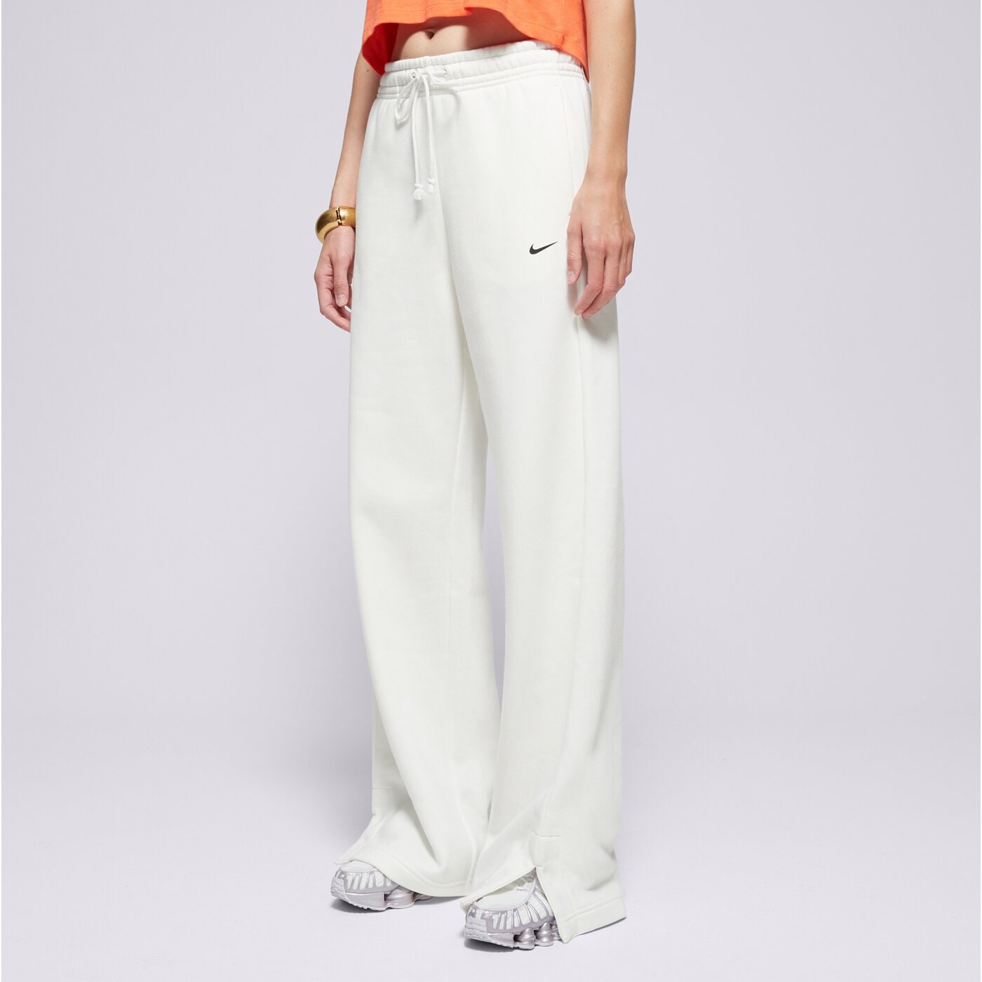 Дамски панталони NIKE ПАНТАЛОНИ W NSW CLASSIC+ WIDE LEG SPD ih8482-133 цвят кремав