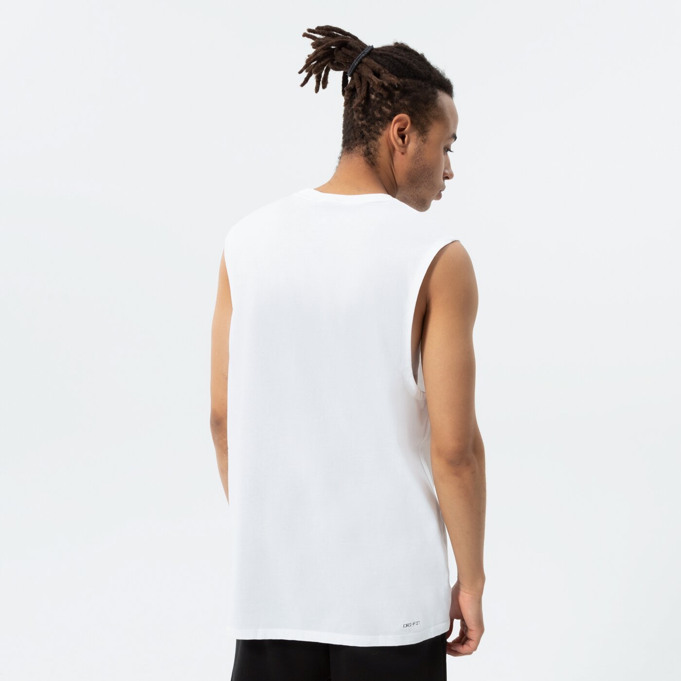 Мъжка тениска JORDAN ПОТНИК M J DF SPRT SLVLS ТОП dm1827-100 цвят бял