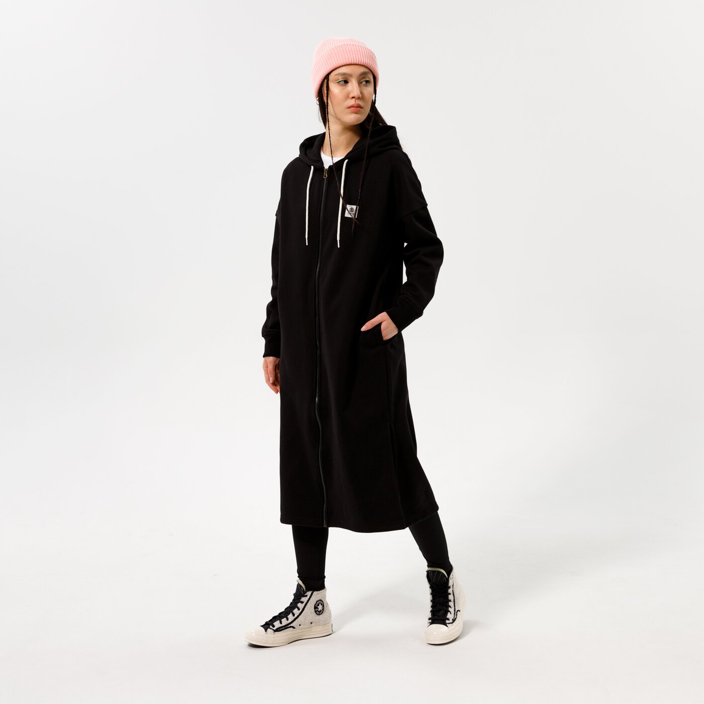 Дамски суичър ELEMENT СУИТЧЪР С КАЧУЛКА LYNGDALL FULL ZIP z3flc23732 цвят черен