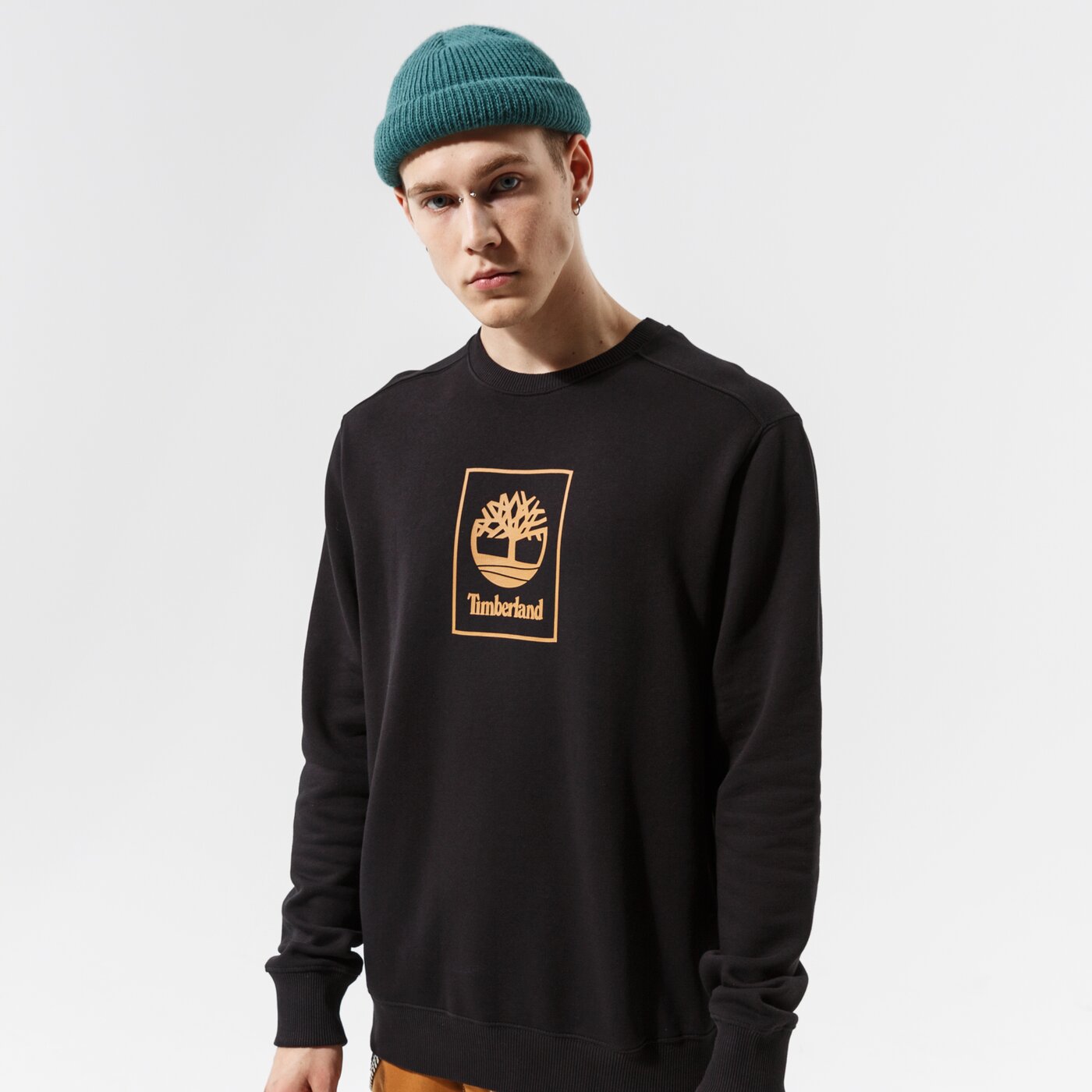 Мъжки суичър TIMBERLAND СУИТЧЪР TREE LOGO CREW BLACK tb0a5pj80011 цвят черен