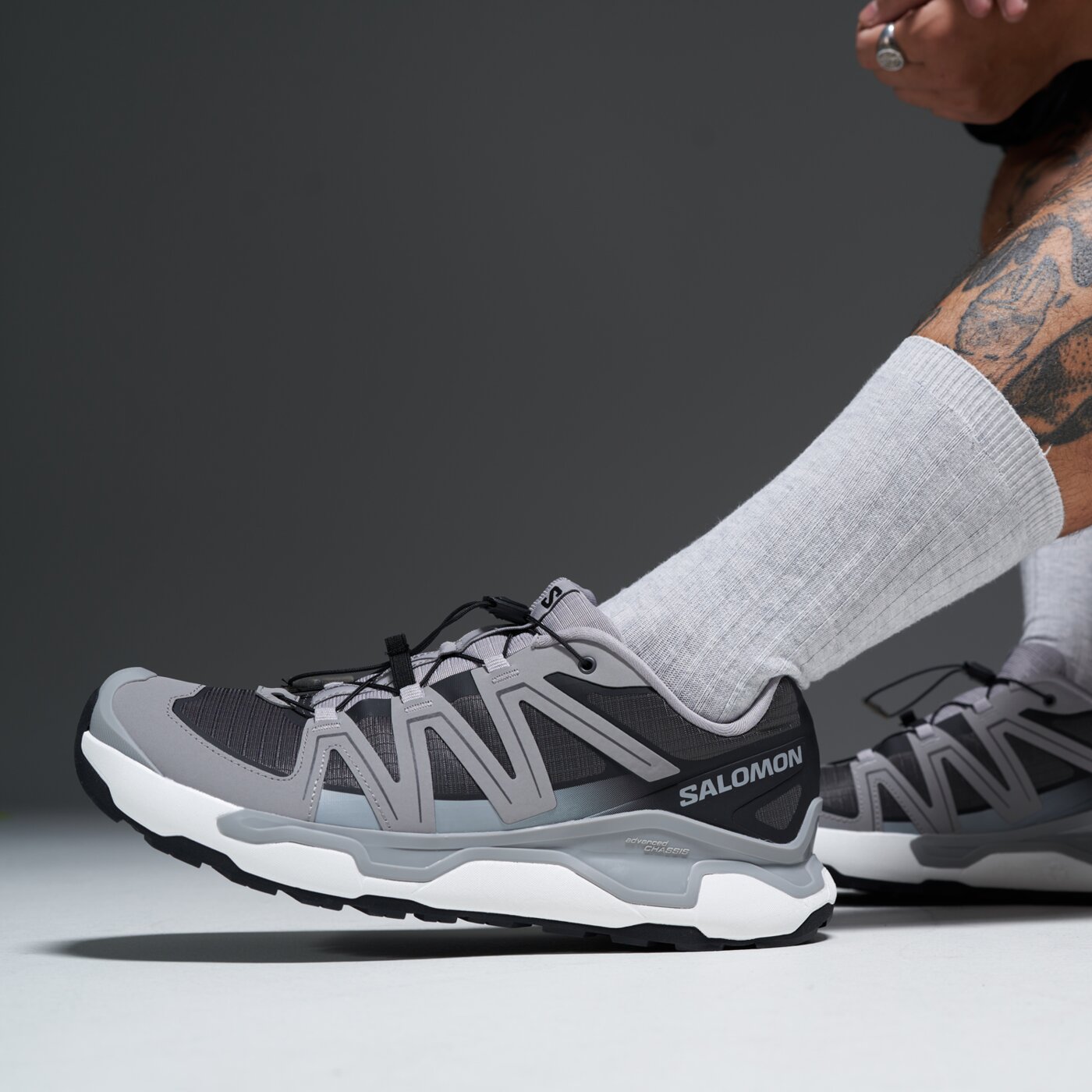 Мъжки туристически обувки SALOMON XC ROAM l47911300 цвят сив