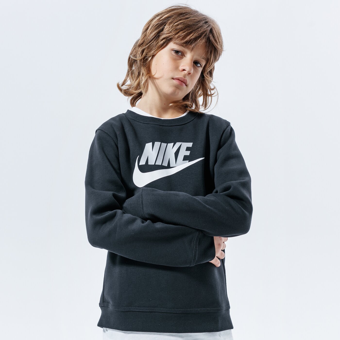 Детски суичър NIKE СУИТЧЪР SPORTSWEAR CLUB FLEECE BOY cv9297-011 цвят черен