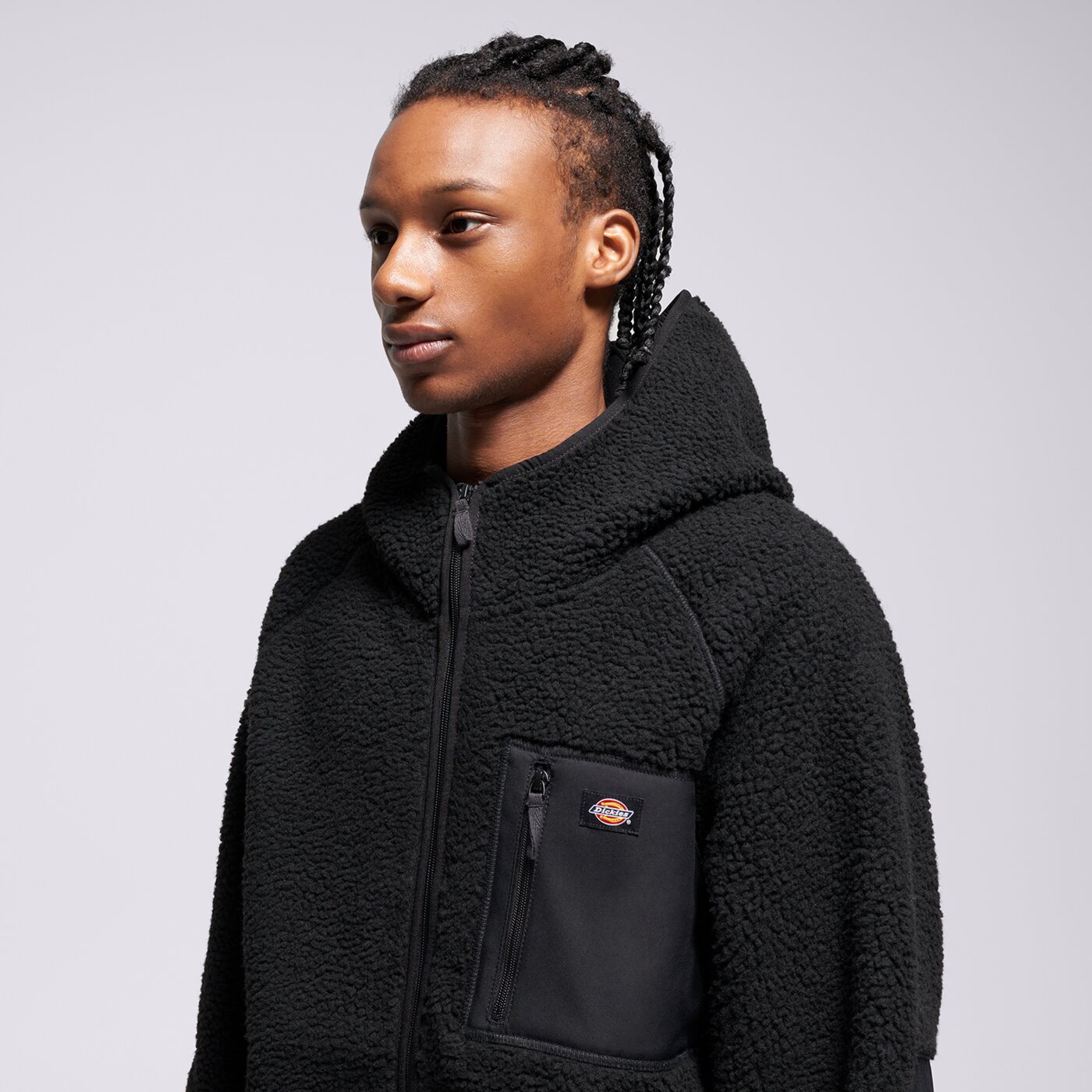 Мъжко зимно яке DICKIES ЯКЕ CENTRAL HIGH PILE HOODED dk0a87nvblk1 цвят черен