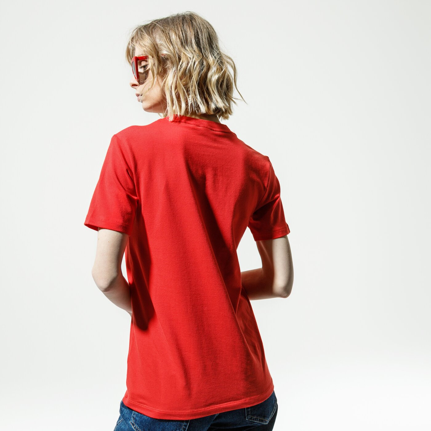 Дамска тениска ADIDAS ТЕНИСКА TREFOIL TEE fm3302 цвят червен