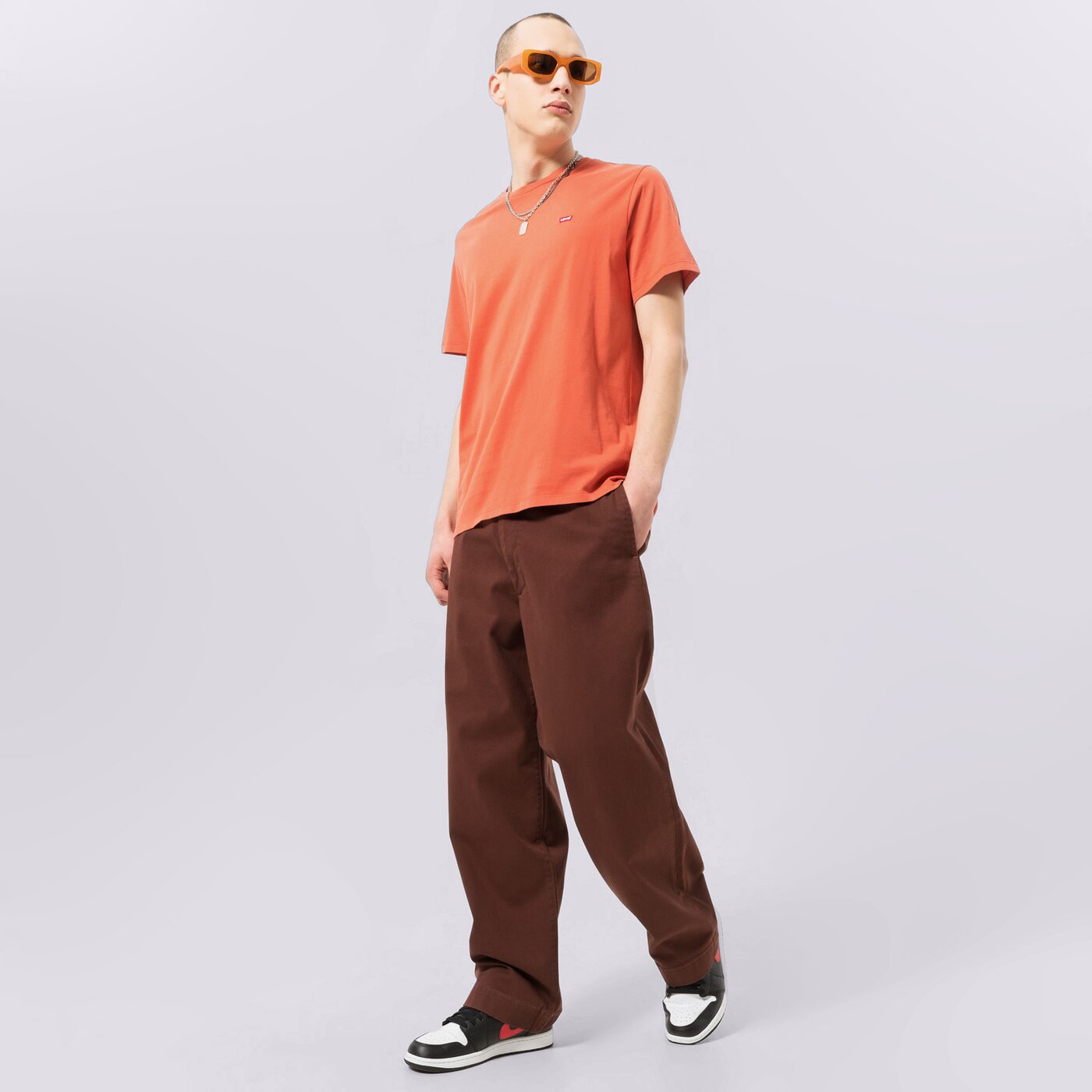 Мъжки панталони LEVI'S ПАНТАЛОНИ SKATE LOOSE CHINO a09700009 цвят кафяв