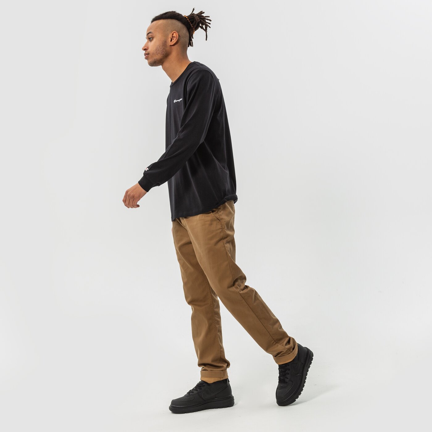 Мъжка тениска CHAMPION ТЕНИСКА LONG SLEEVE ТЕНИСКА 217162kk001 цвят черен