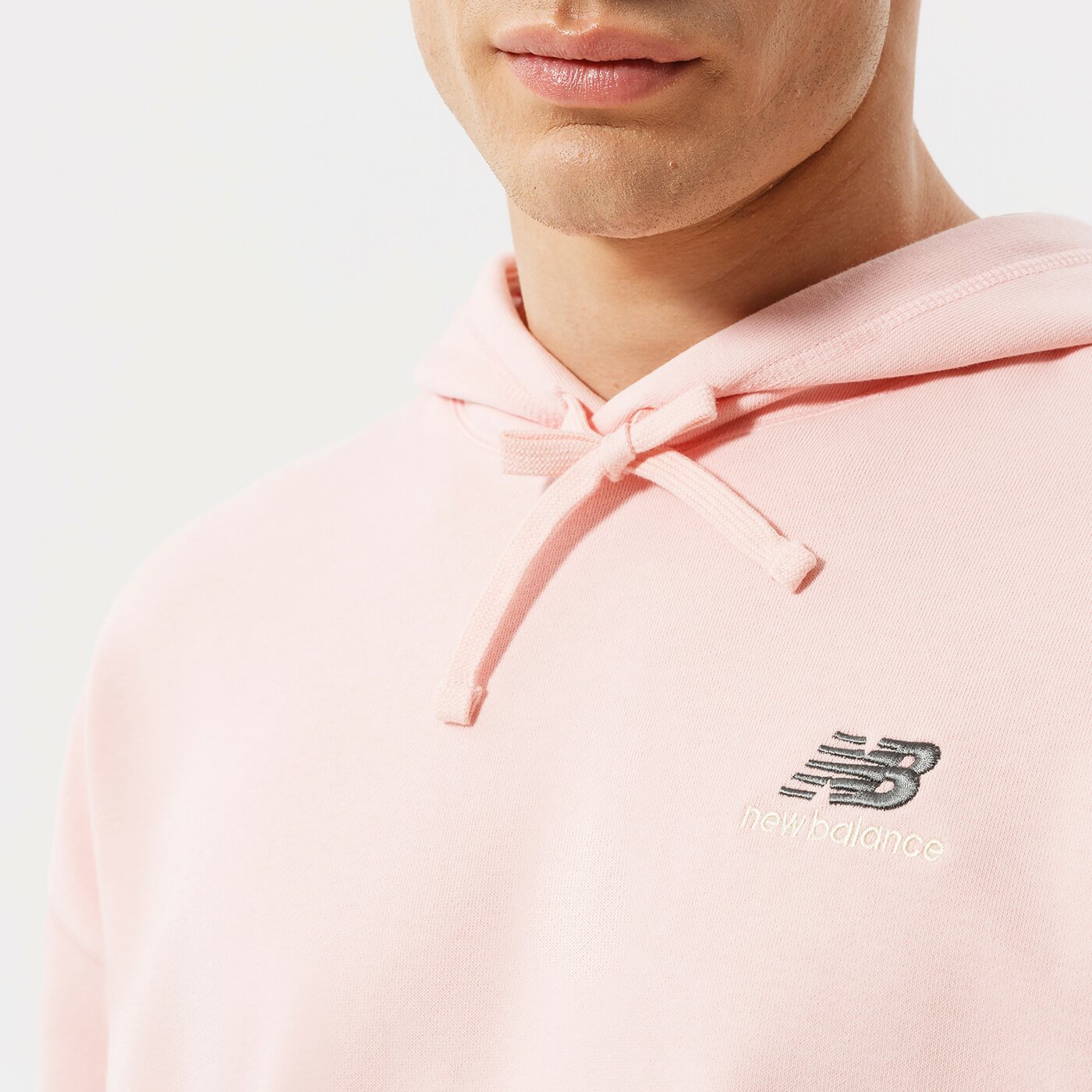 Дамски суичър NEW BALANCE СУИТЧЪР С КАЧУЛКА NB ESSENTIALS UNI-SSENTIALS CR ut21502pie цвят розов