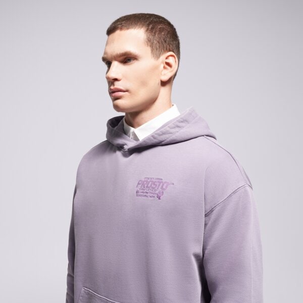 Мъжки суичър PROSTO СУИТЧЪР С КАЧУЛКА HOODIE FLATHEAD WASHED LAVENDER kl252mswe2041 цвят виолетов