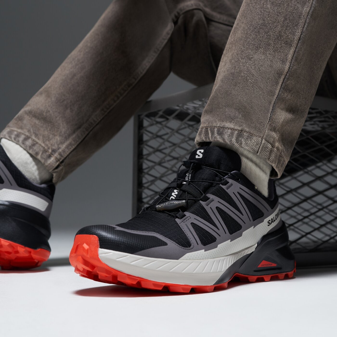 Мъжки туристически обувки SALOMON SPEEDCROSS PEAK GTX l47852800 цвят черен