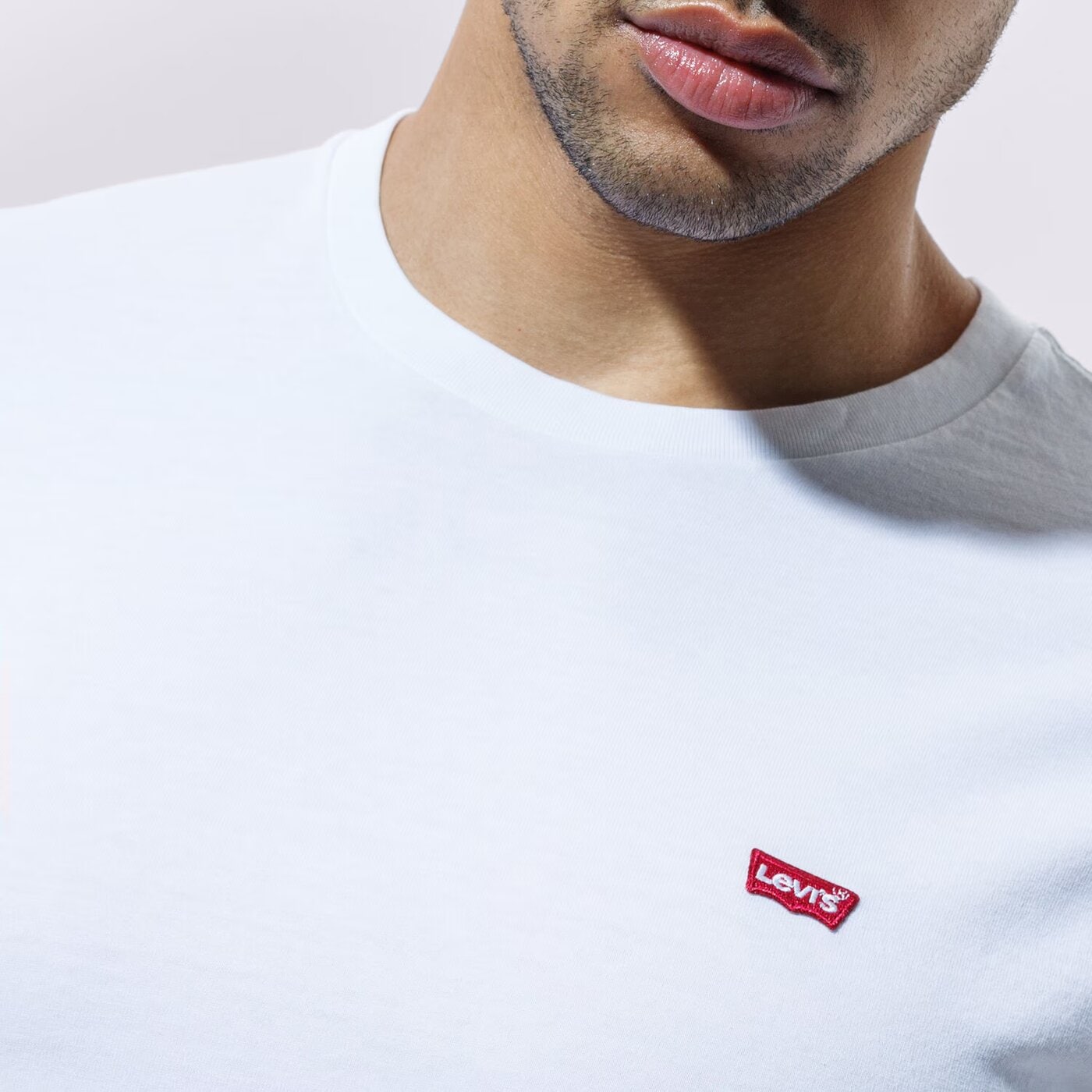 Мъжка тениска LEVI'S ТЕНИСКА SS ORIGINAL HM TEE 566050000 цвят бял