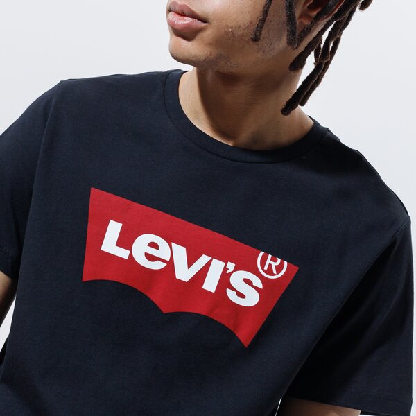 Мъжка тениска LEVI'S ТЕНИСКА GRAPHIC SET IN NECK 17783-0137 цвят черен