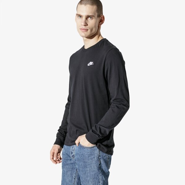 Мъжка тениска NIKE ТЕНИСКА NSW CLUB LONG-SLEEVE TEE ar5193-010 цвят черен