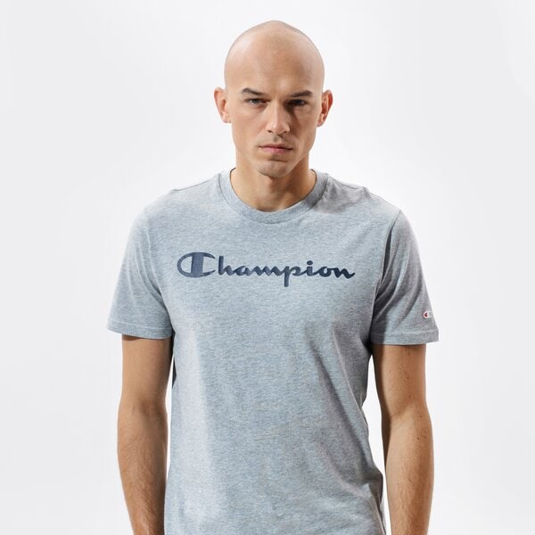 Мъжка тениска CHAMPION ТЕНИСКА CREWNECK ТЕНИСКА 216957em006 цвят сив