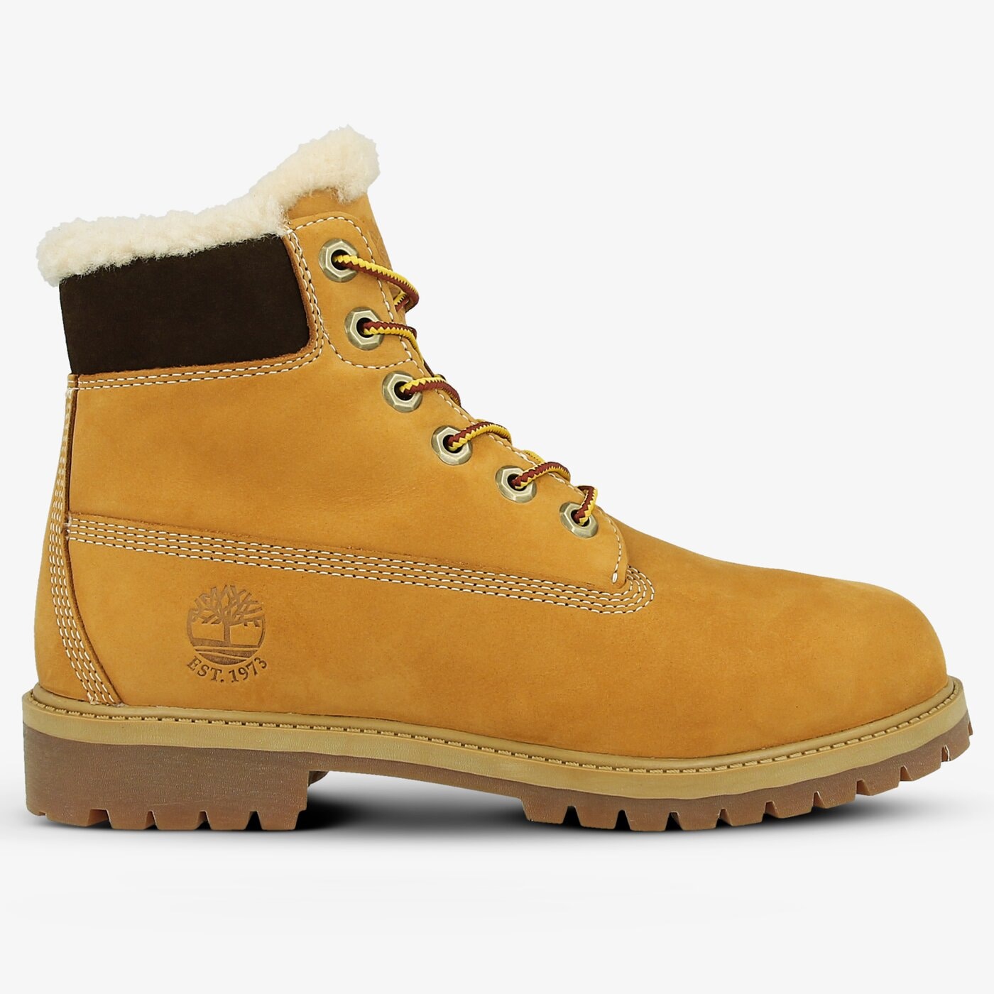 Детски боти TIMBERLAND 6 IN PRMWPSHEARLING LINED LINED tb1a1bei2311 цвят жълт