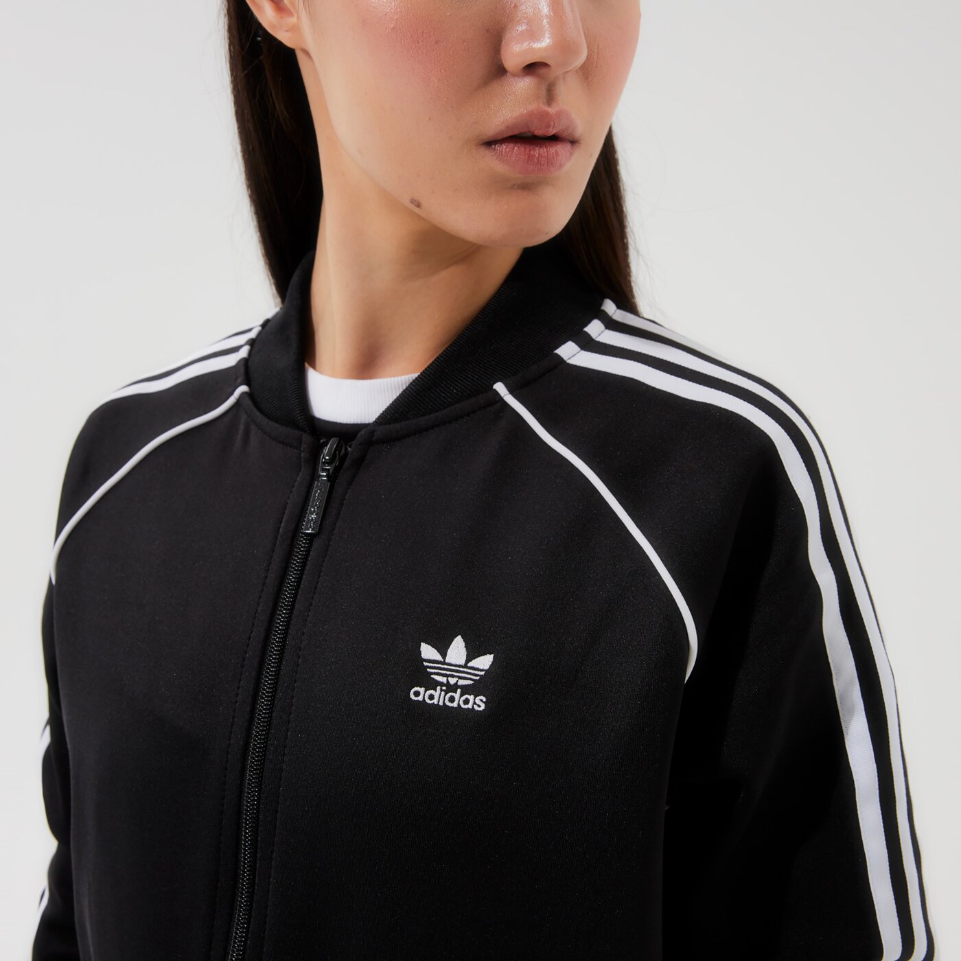Дамски суичър ADIDAS СУИТЧЪР С ЦИП SST TRACKТОП PB  #gd2374 цвят черен