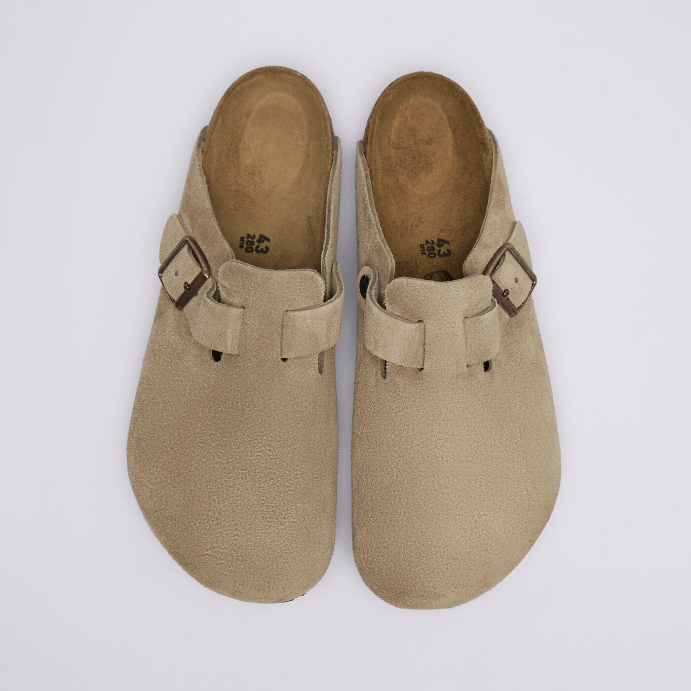 Мъжки чехли и сандали BIRKENSTOCK BOSTON  60461 цвят бежов