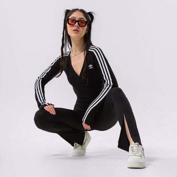 Дамски панталони ADIDAS ПАНТАЛОНИ OPEN HEM TIGHTS hc1972 цвят черен