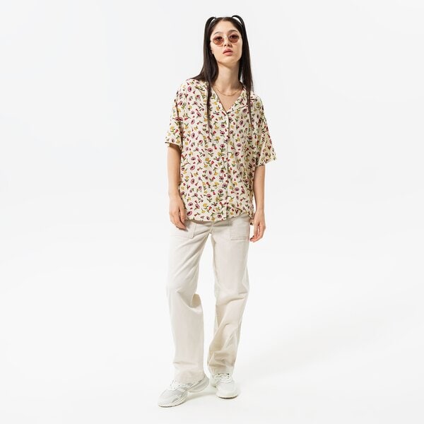 Дамска тениска VANS ТОП WYLD PRINTED SS ТОП vn0a7rmkfs81 цвят бял