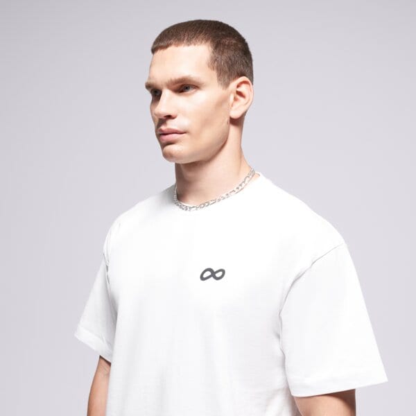 Мъжка тениска PROSTO ТЕНИСКА INFINITY D WHITE kl252mtee1171 цвят бял