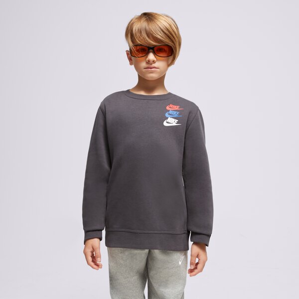 Детски суичър NIKE СУИТЧЪР B NSW SI FLC CREW BB BOY fd1199-070 цвят черен