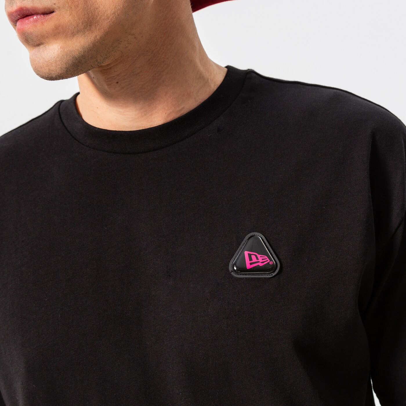 Мъжка тениска NEW ERA ТЕНИСКА NEW ERA RUBBER PATCH OS 12893043 цвят черен