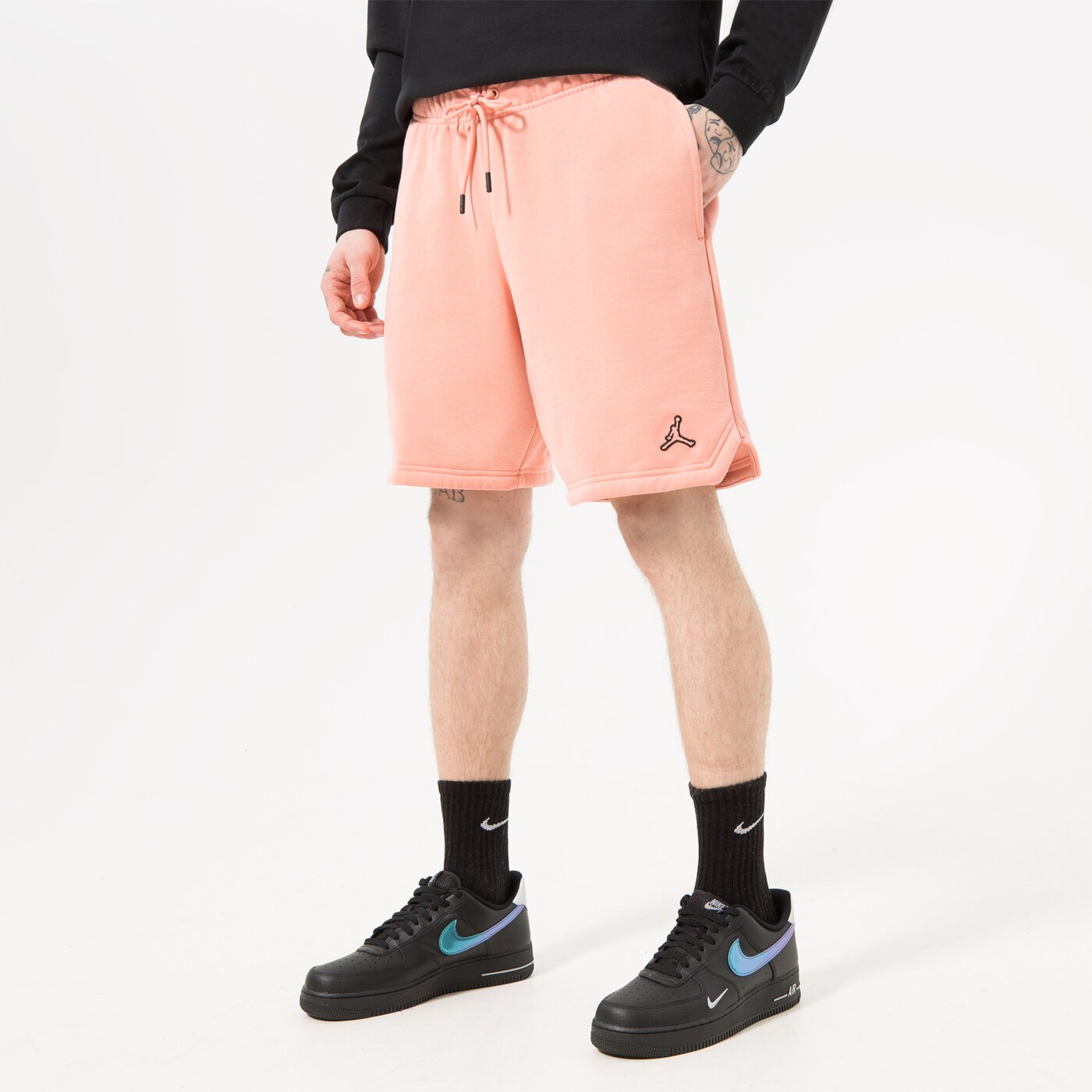 Мъжки къси панталони JORDAN ШОРТИ ESSENTIAL FLEECE SHORTS da9826-824 цвят коралов