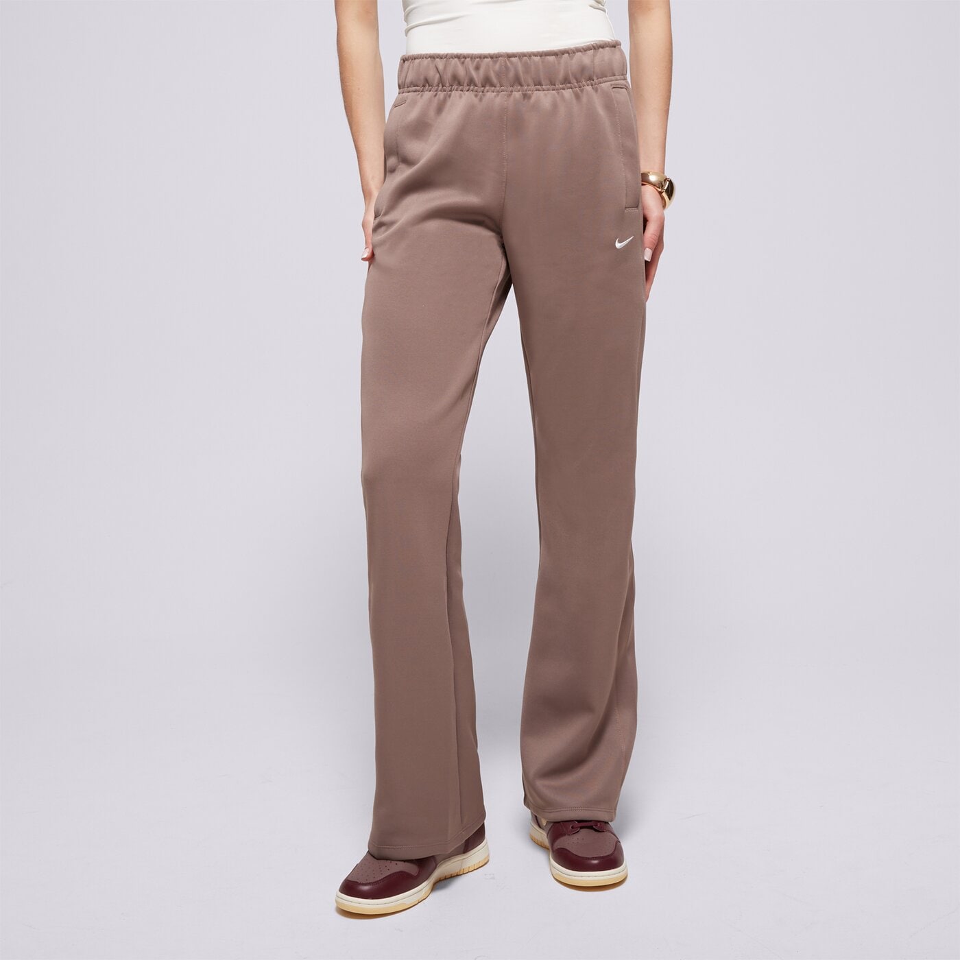 Дамски панталони NIKE ПАНТАЛОНИ W NSW NK WR MR POLY KNIT PNT hj1016-233 цвят кафяв