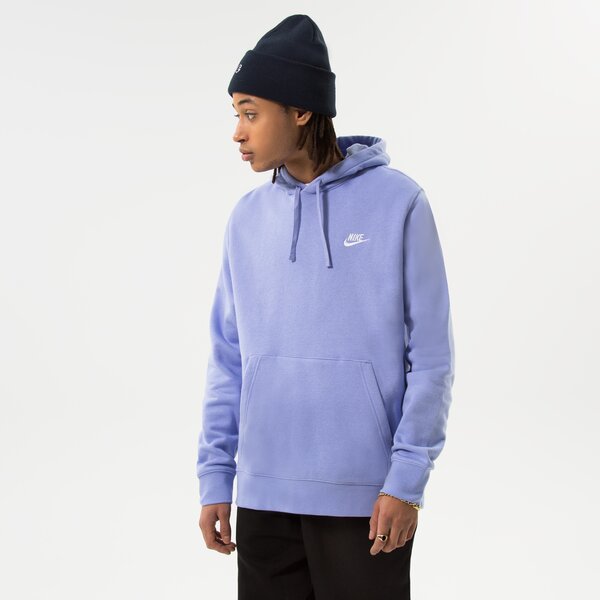 Мъжки суичър NIKE СУИТЧЪР С КАЧУЛКА M NSW CLUB HOODIE PO BB bv2654-569 цвят виолетов