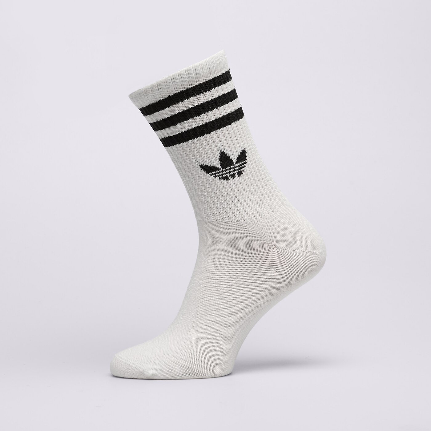 Дамски чорапи ADIDAS ЧОРАПИ 3S CREW S 3P jv7401 цвят бял