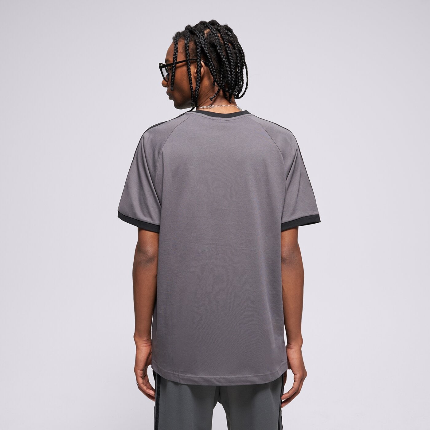 Мъжка тениска ADIDAS ТЕНИСКА 3-STRIPES TEE jy1373 цвят сив