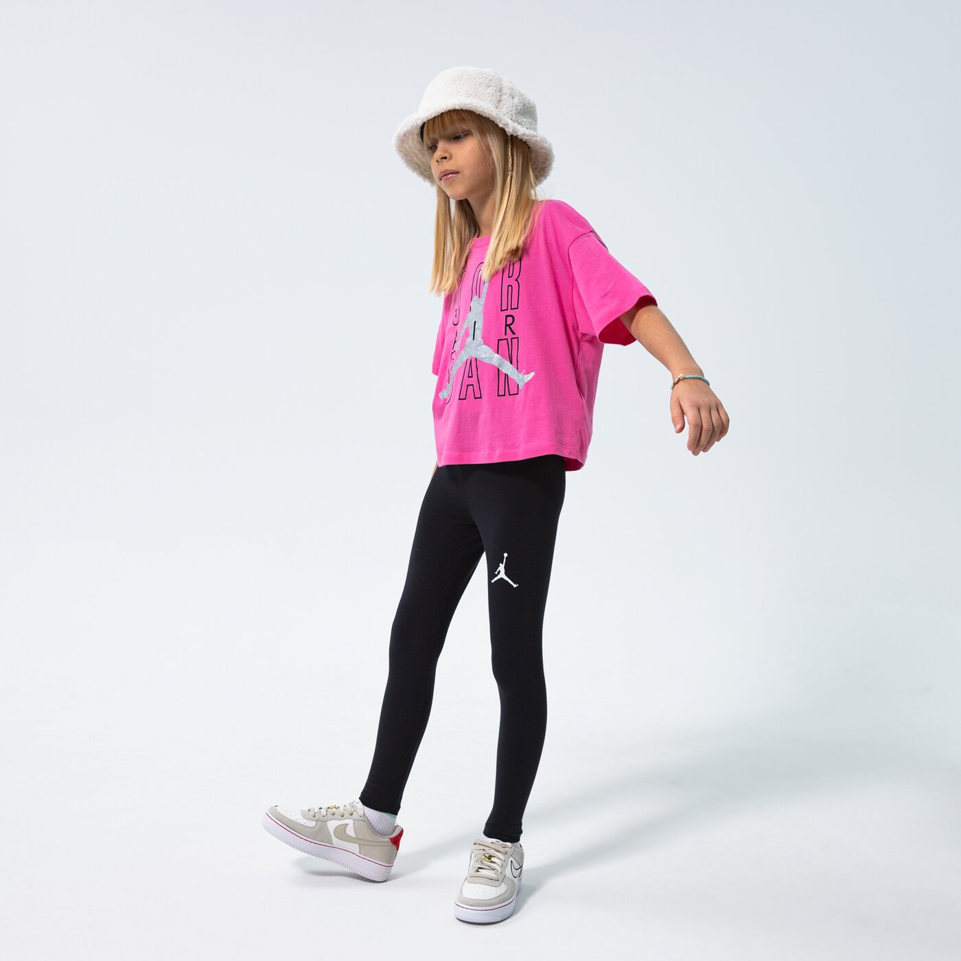 Детска тениска JORDAN ТЕНИСКА JDG JORDAN AIR SHINE GIRL 45b058aa7 цвят розов